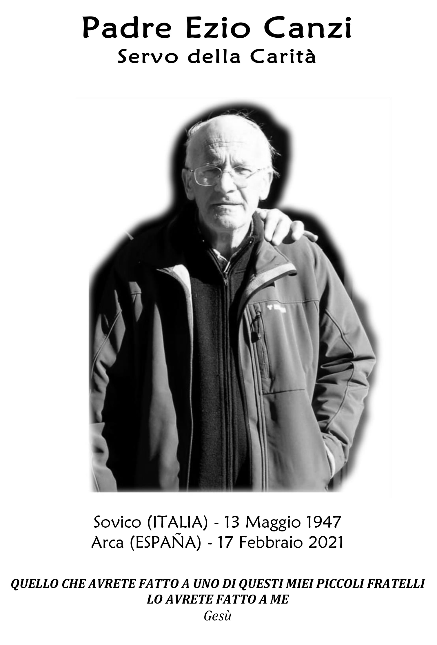 PADRE EZIO CANZI ricordo 2